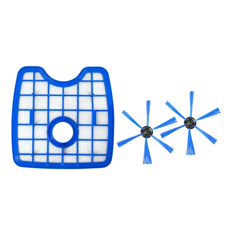 Brush Filter Fit for Phil Ips FC8700 FC8710 FC8820 FC8810 FC8066 Robot Vacuum Filters Sweeper Cleaning Brushes Replacement
