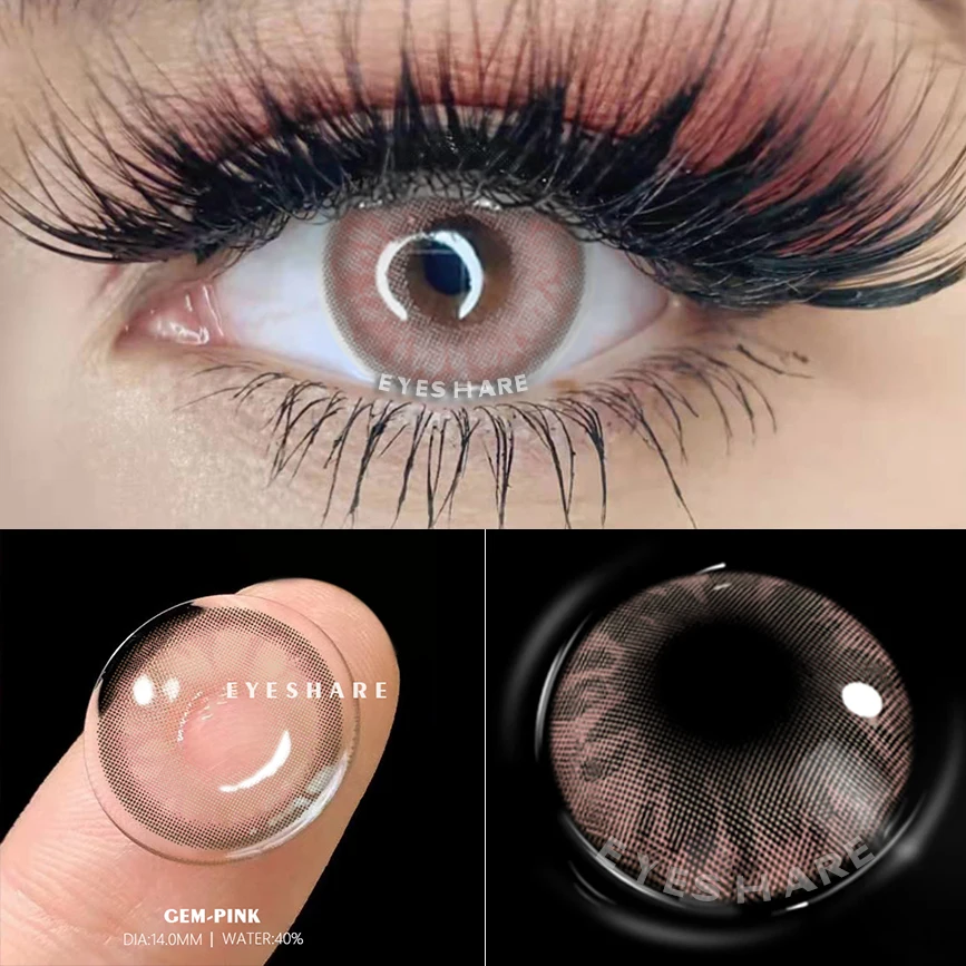 EYESHARE eye Contact Lens Care Products Natural Crystal Color Cosmetic Contact Lenses Eye Colored Lenses
