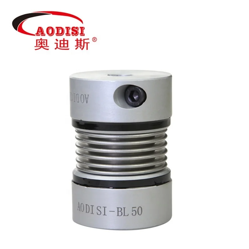 Aodisi  BI set screw type similar to BWC BWLC type Aluminum Alloy micro Bellow flexible coupling