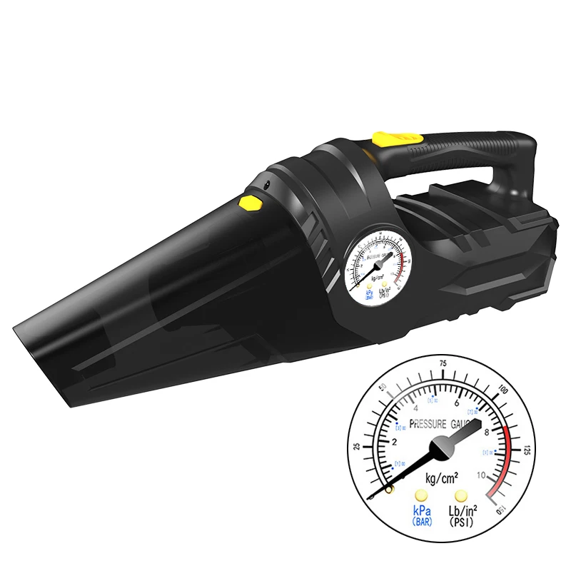 CARSUN 12V Smart Powerful Portable 4 In 1 Handheld Air Pump Wet And Dry Car Vacuum Cleaner With  Auto Air Compressor