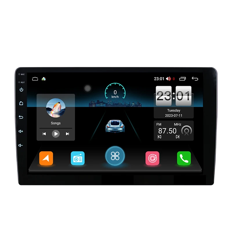 Factory L1 9 Inch Android 12 Quad-core 1+32GB IPS DSP BT Car Multimedia System for Single Din Universal Radio GPS Navigation