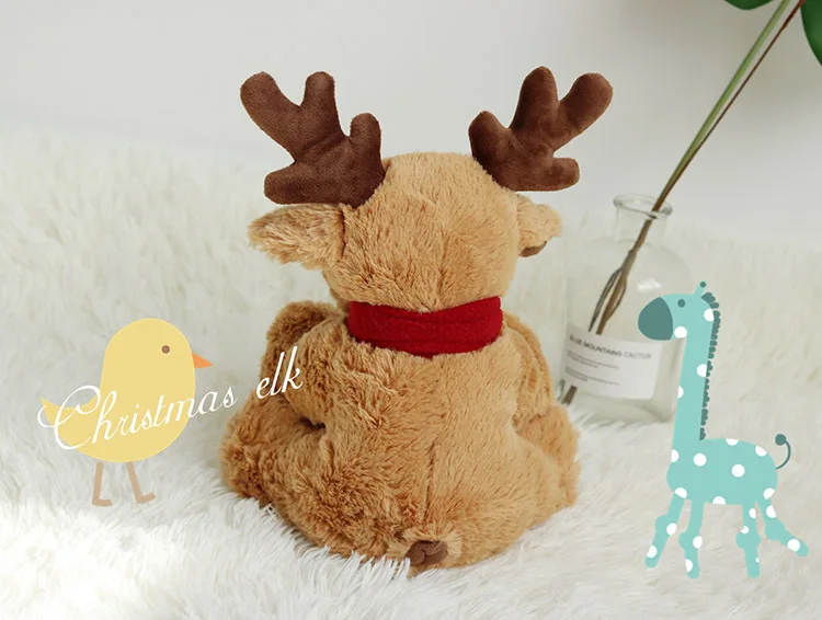 30cm Elk doll plush toys christmas reindeer plush girls babys cute reindeer soft toy reindeer stuffed animal