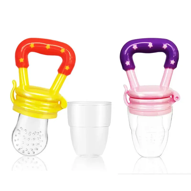 Wholesale  Infant Pacifier Feeder Silicone Baby Fruit Nibbler with Pacifier Holder for Kids Foodie