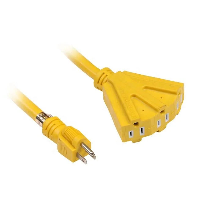 
Heavy Duty 50 ft 3 Plug 12/3 Gauge extension Cord for Indoor or outdoor 