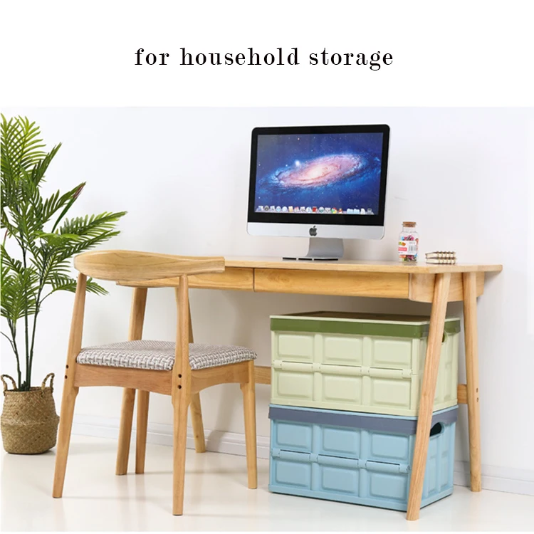 
51.5*35*28cm Rectangle PP Plastic Cloth Organizer Foldable Storage Box 