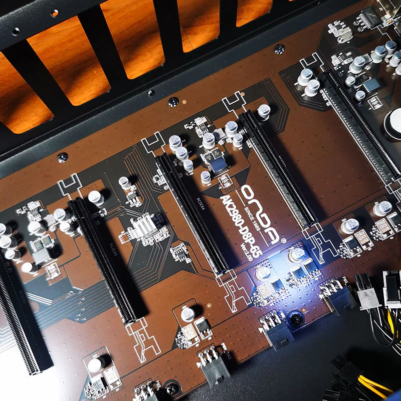 ONDA AK2980 G16 K15 B250 6 8 12 GPU слота видеокарты Rig кольцо корпуса с оперативной памятью DDR3 4 ГБ ssd 64 Гб 128 1850w 2300W блок питания