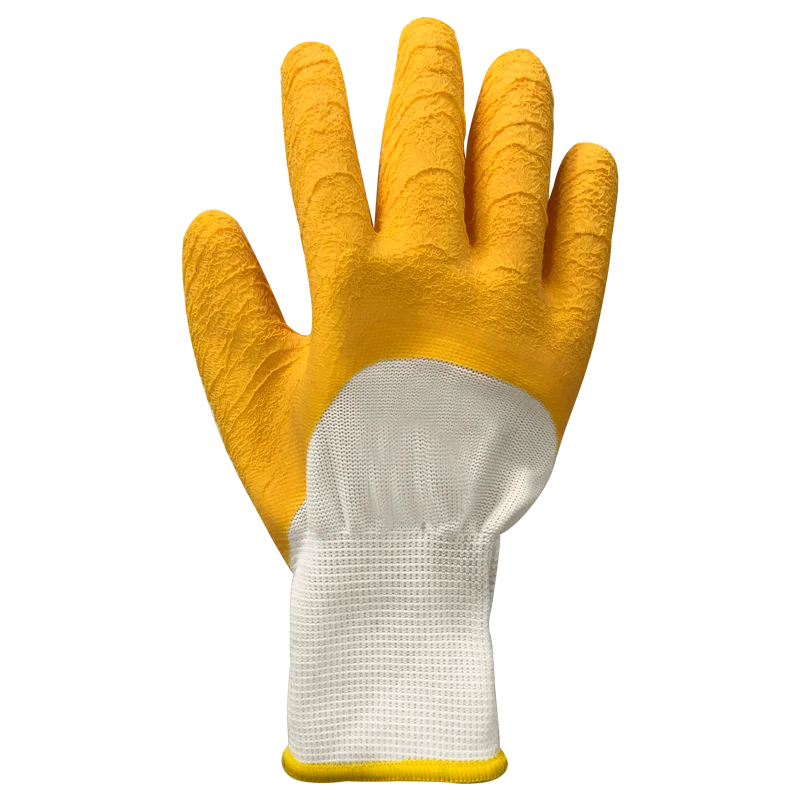 Latex Coated Safety Work Gloves Nitrile Nylon Knit Rubber Palm Coated gloves