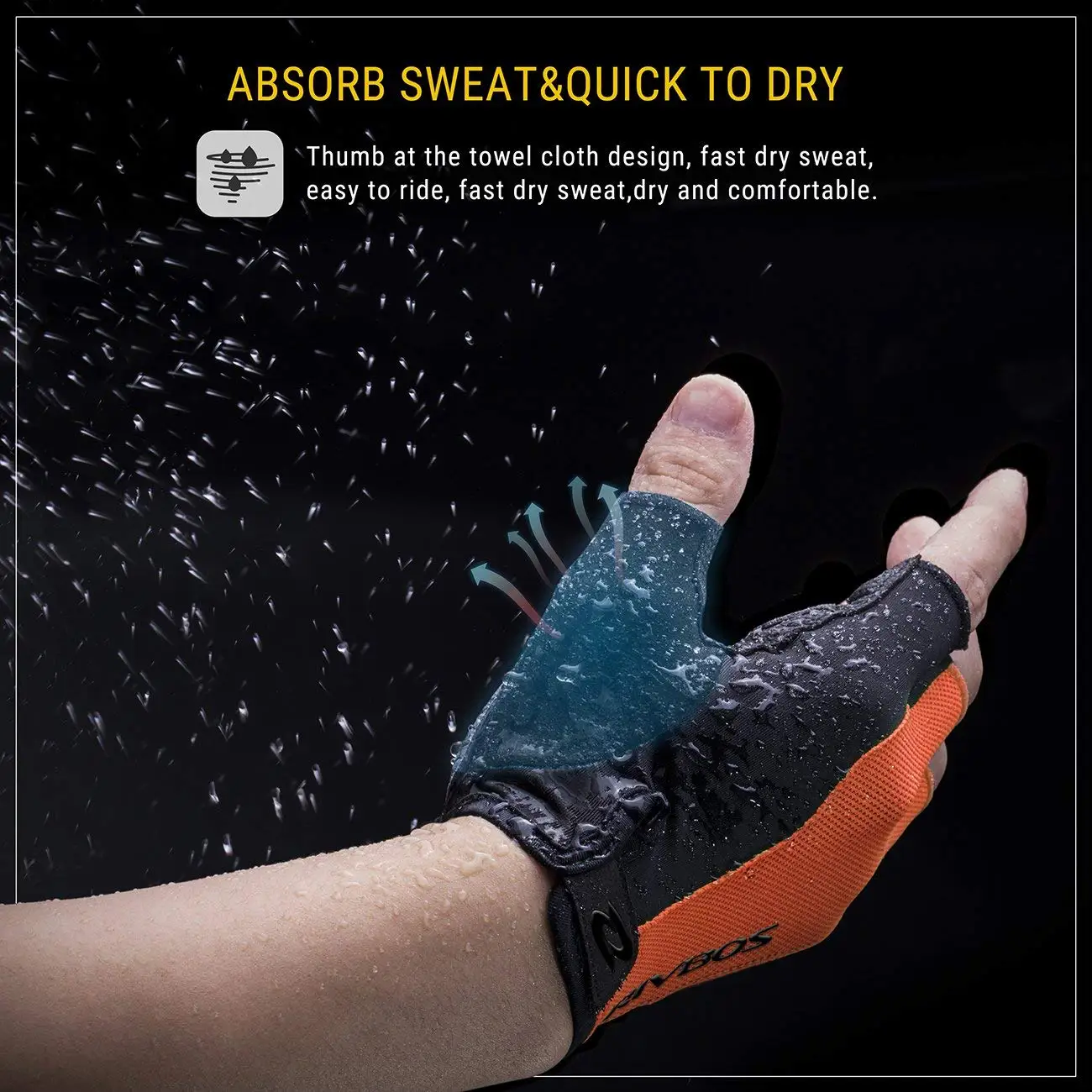 Wholesale  Outdoor Half Finger Bike Gloves Breathable Adjustable Cycling Gloves Lightweight Mountain Bike Gloves