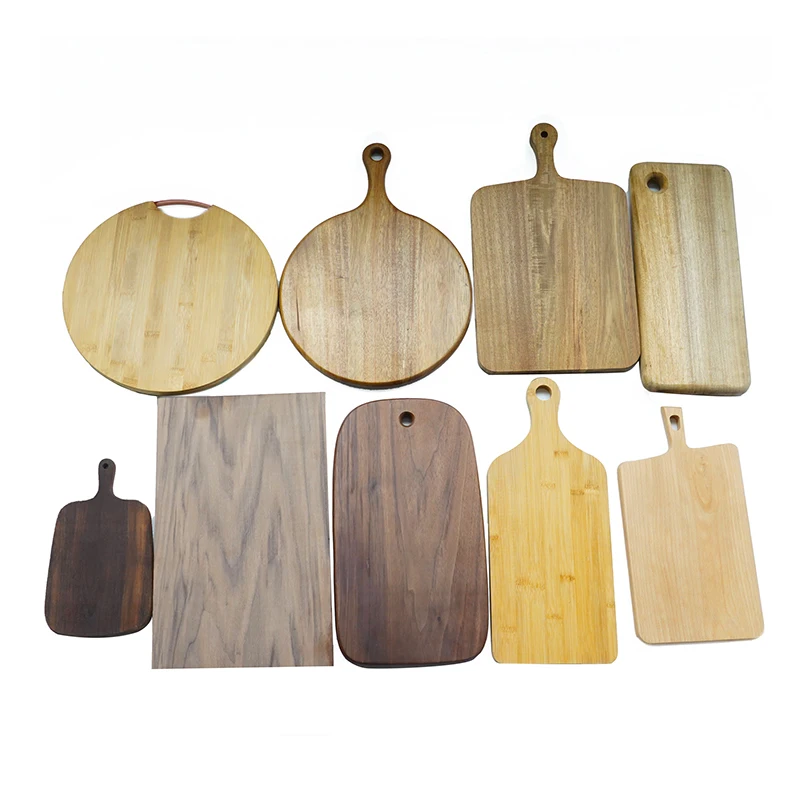 Camphor bamboo acacia walnut olive wood Pizza Board and Cutting Board Combo for Restaurant Kitchen