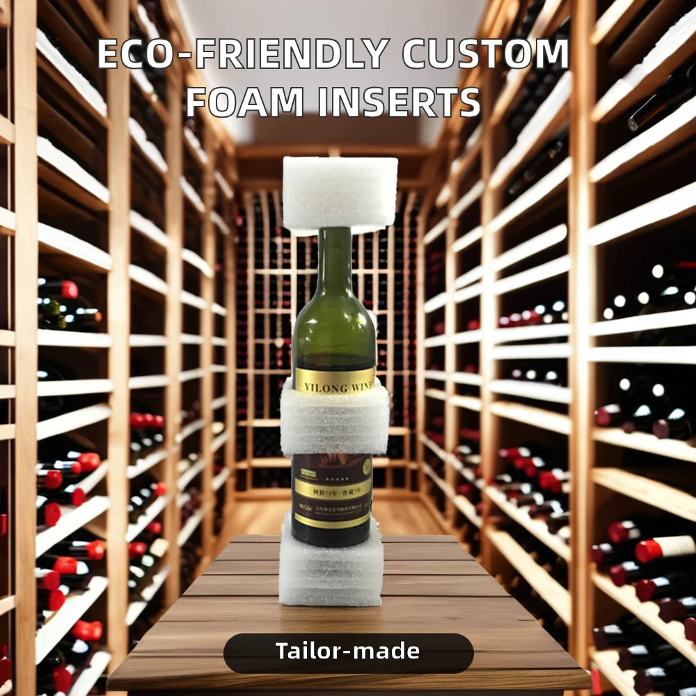 Customized Eco-Friendly PU Foam Insert Packaging Sponge for Protection and Inner Packing of Wine Cups Environmentally Friendly