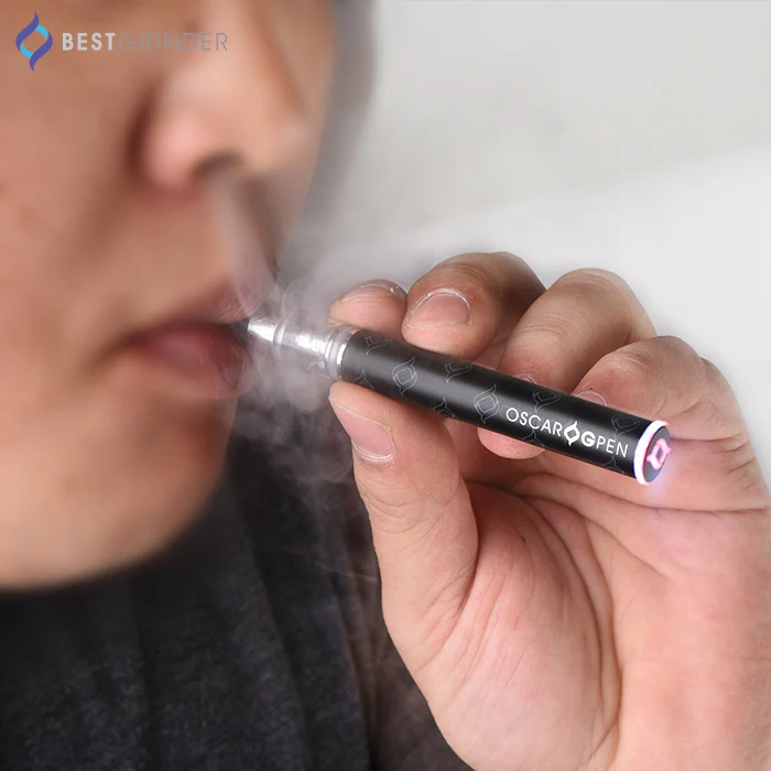 
2019 New disposable vape Oscar pen custom logo180mah battery with cbd cartridge 