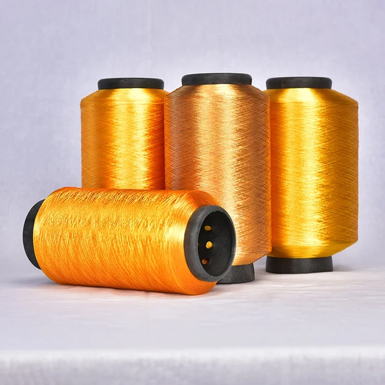 China factory 7536 embroidery twisted yarn fdy 100% polyester tex yarn 150/2 polyester yarn