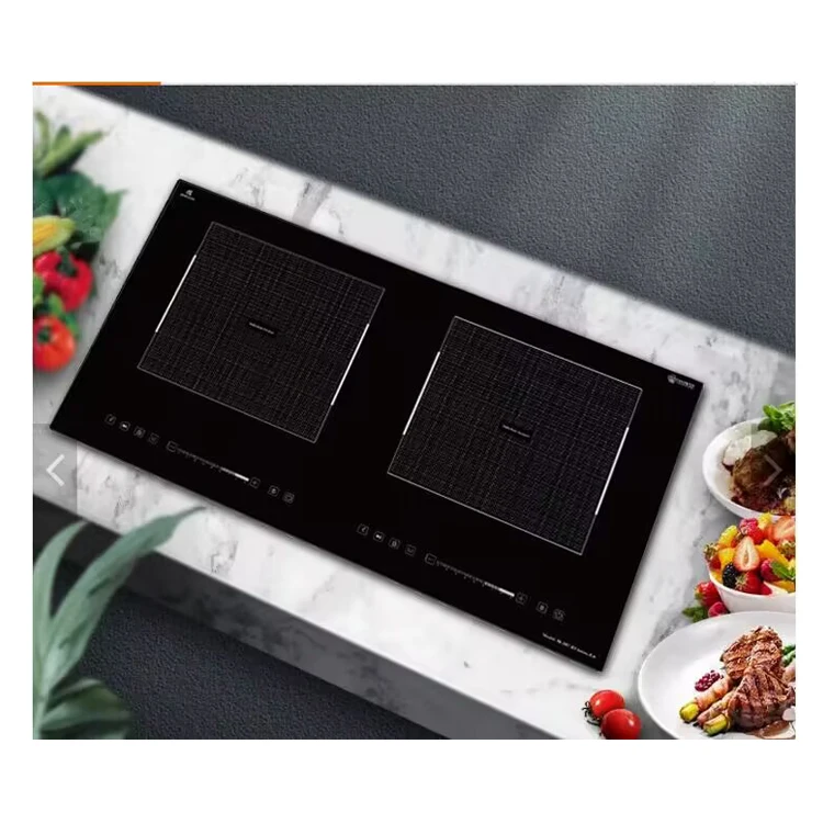 factory hot selling model 2200W +2200W smart multi electric double plate induction cooktop