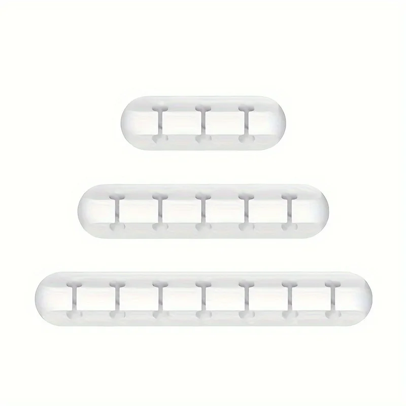 Promotional High-quality Hot-selling 3PCS Plastic Mobile Phone Charging Desktop Cable Manager Organizer