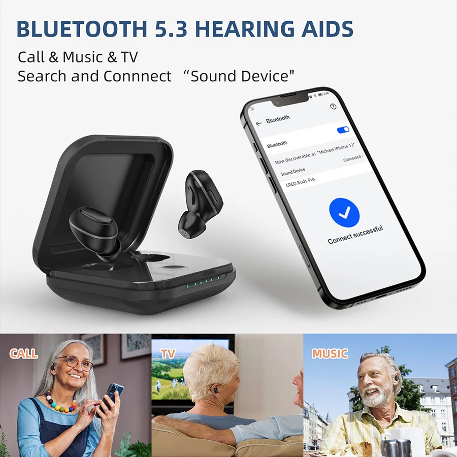 KUNV High Quality Digital Rechargeable Hearing Aid Health Care Supplies For elderly