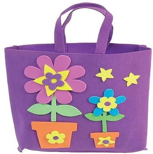 
Adhesive Flower Garden Felt Stickers- For Kids to Decorate Collage-Cards & Craft 