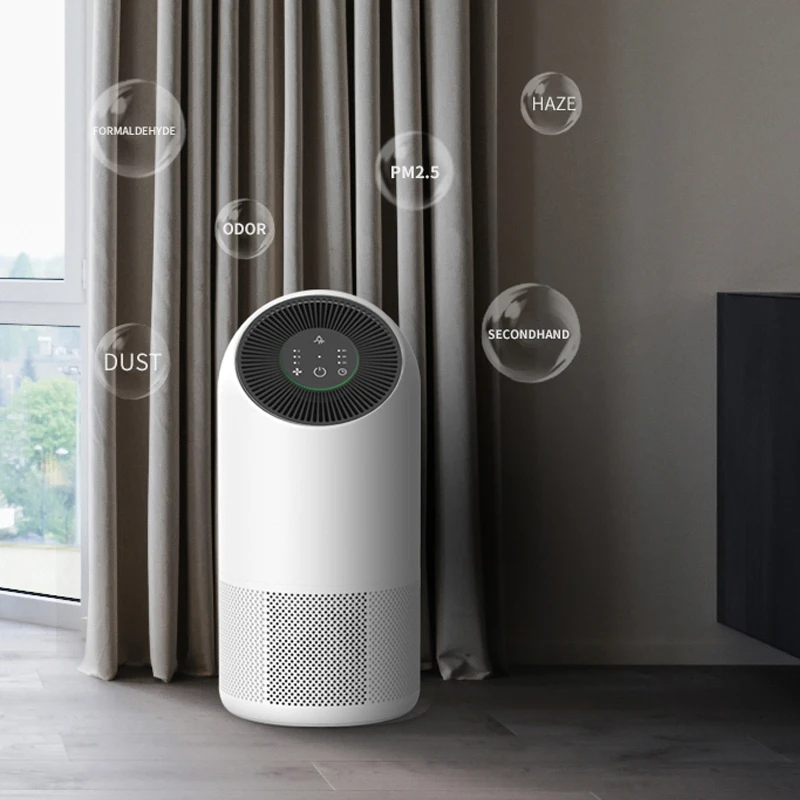 Bedroom PM2.5 Air Purifier Ionic Large UV Timing Smart Mini Air Purifier With Tuya App