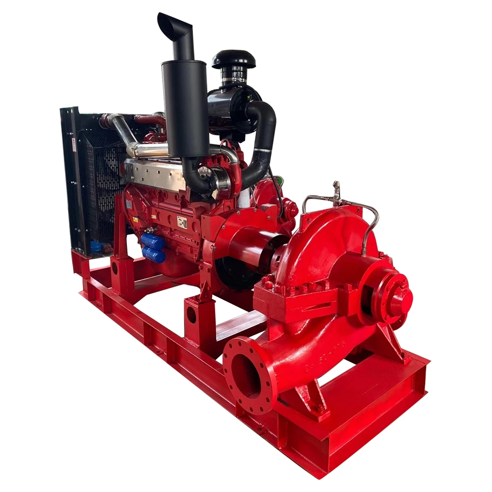 Diesel Engine Driven Split Case Centrifugal Fire Fighting Equipment Double Suction Fire Pump Diesel Engine Fire Water Pump