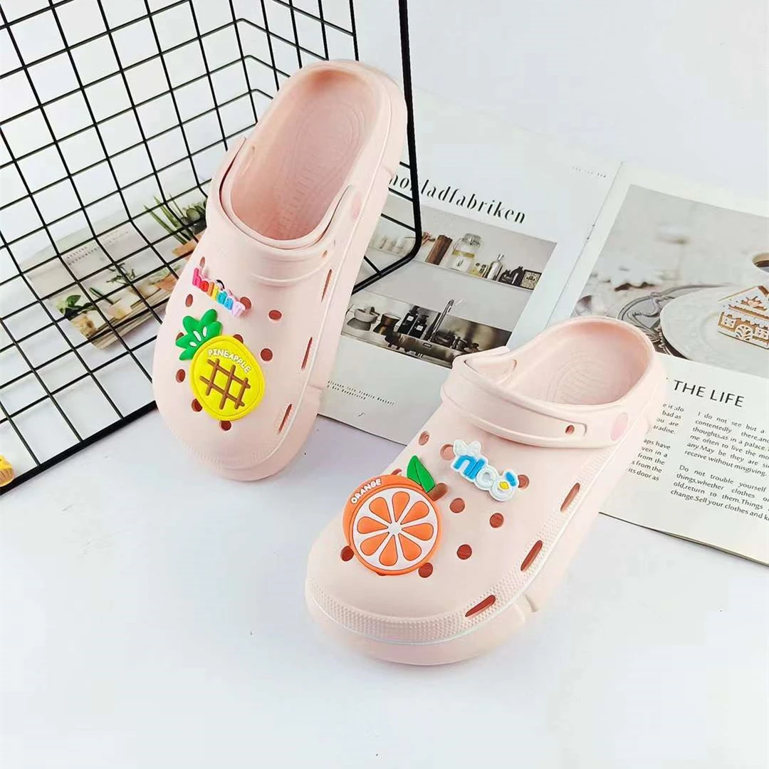 Promotion White Nursing Garden Eva Womens Shoes Summer Clogs Women Slippers Flat