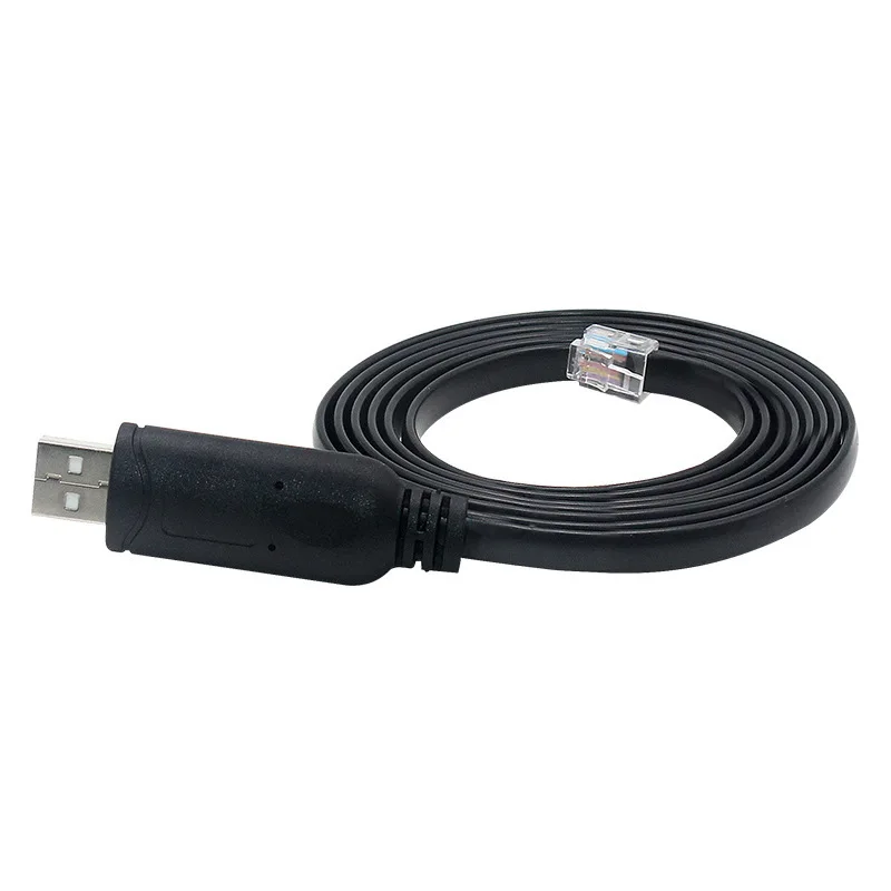 USB AM TO RJ12 6P6C 6 Core Flat Serial Null-Modem Cable
