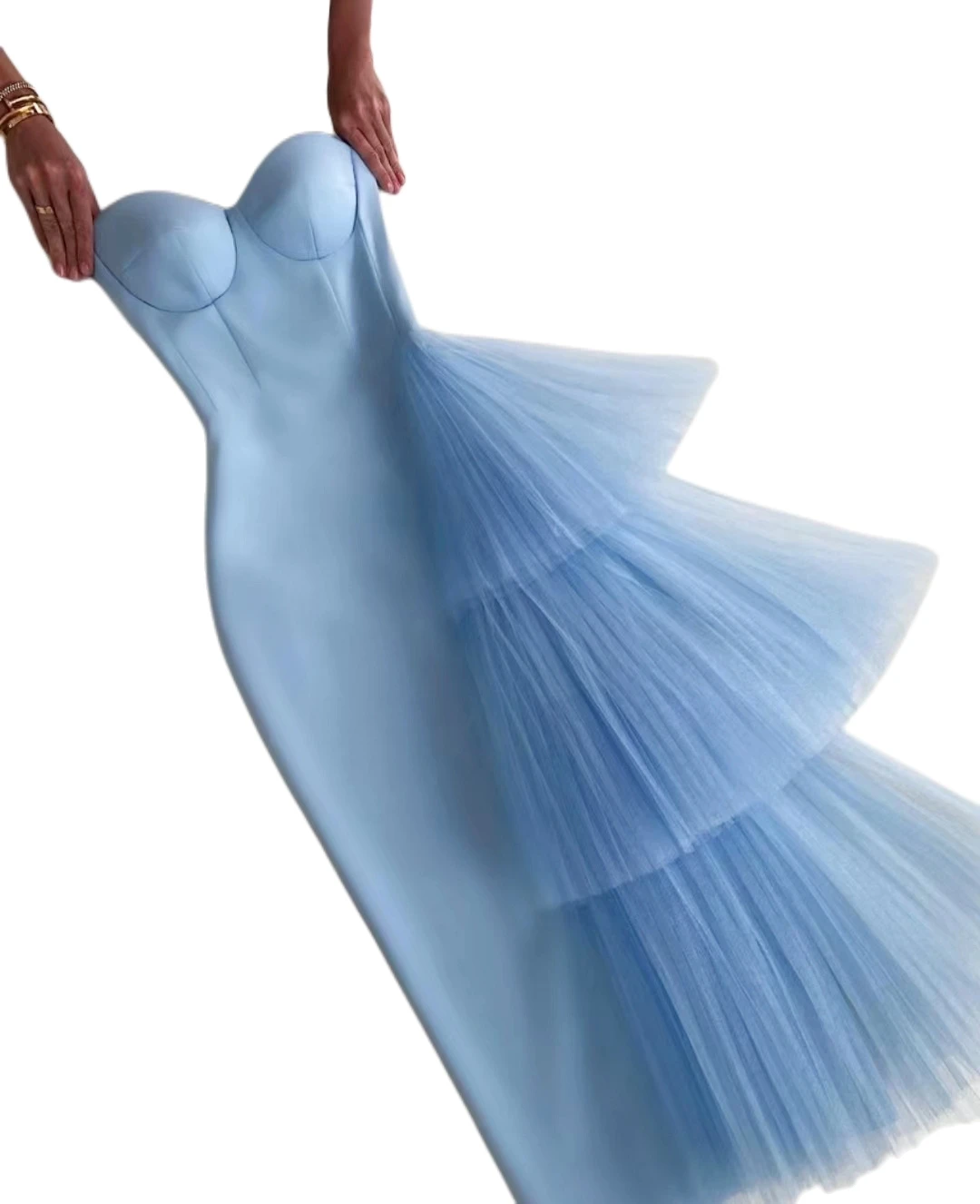 NEW Pink Cape Sleeves Mermaid Beaded Elegant Evening Dresses Luxury Gowns For Women Arabic Party