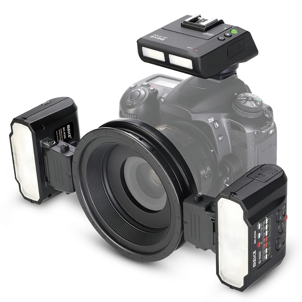Meike Macro Twin Lite флэш памяти MK-MT24II sony для A7R3 A9 камер.