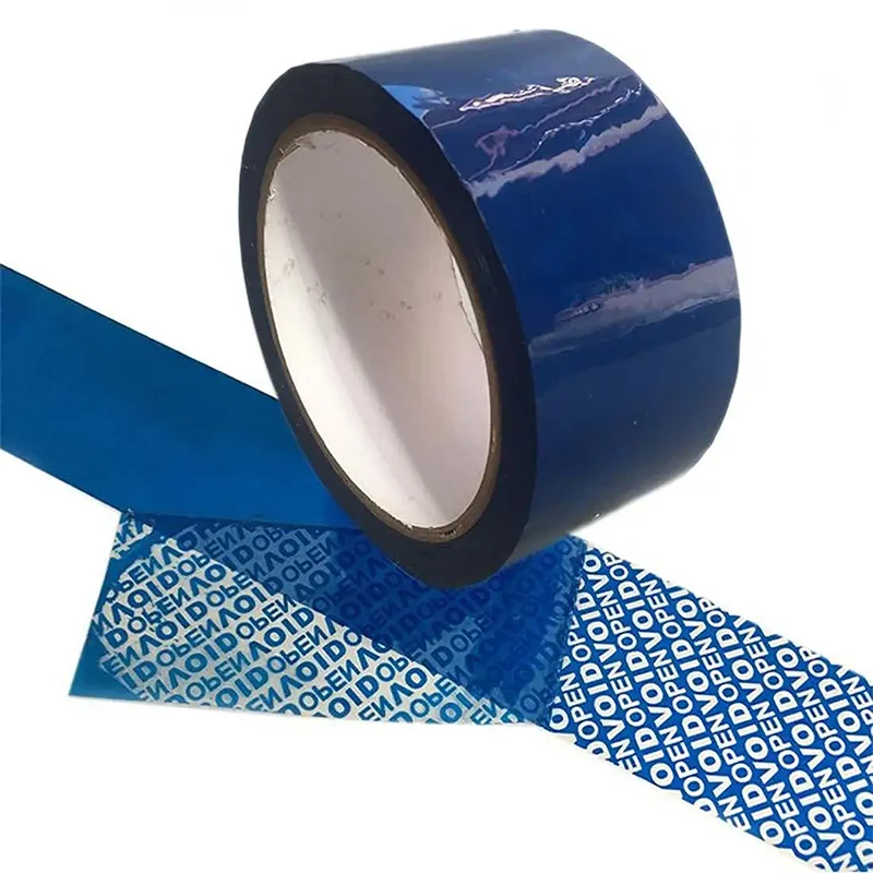 Blue Tamper Evident Tape Tamper Evident Security Tape Transfer Tamper Proof Security Void Tapes Ultra Thick Void Film