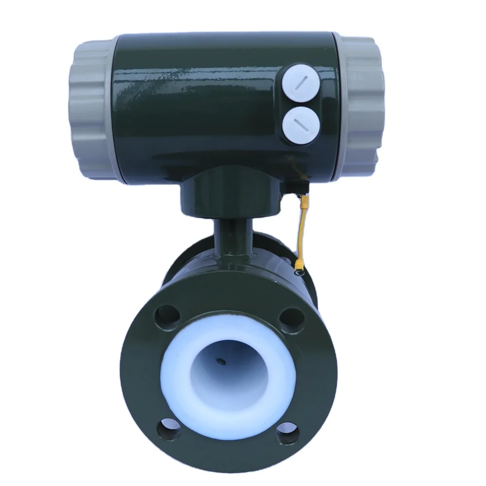 electro magnetic heat flowmeter with pt1000 saline solution salt sea water magnetic flow meter