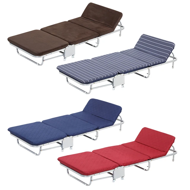 
China Support Hot Sale Bed Iron Steel Frame 3 Section Single Adult Folding Hospital Bed 