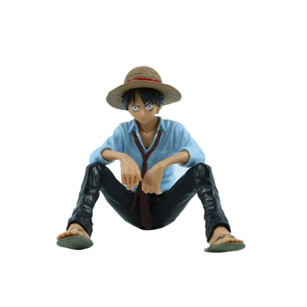 car accessories interior decoration figures PVC cute charater luffy  cartoon doll girl boy collection 3D toy anime action figure