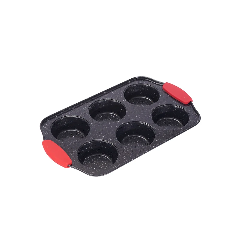 Factory silica gel handle pumpkin cake mold bread pan carbon steel baking pan