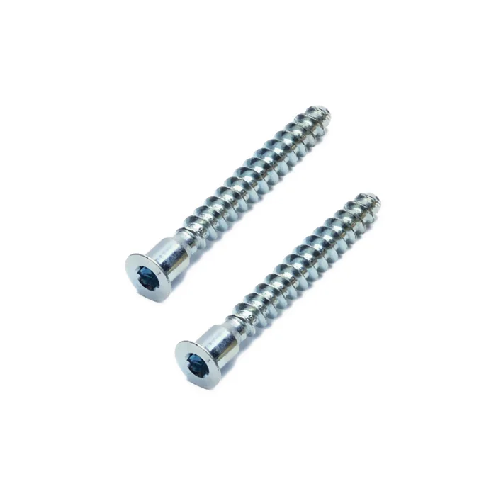 Countersunk head phillips cross driver Flat point Furniture Confirmate wood Screw Carbon steel Zinc plated