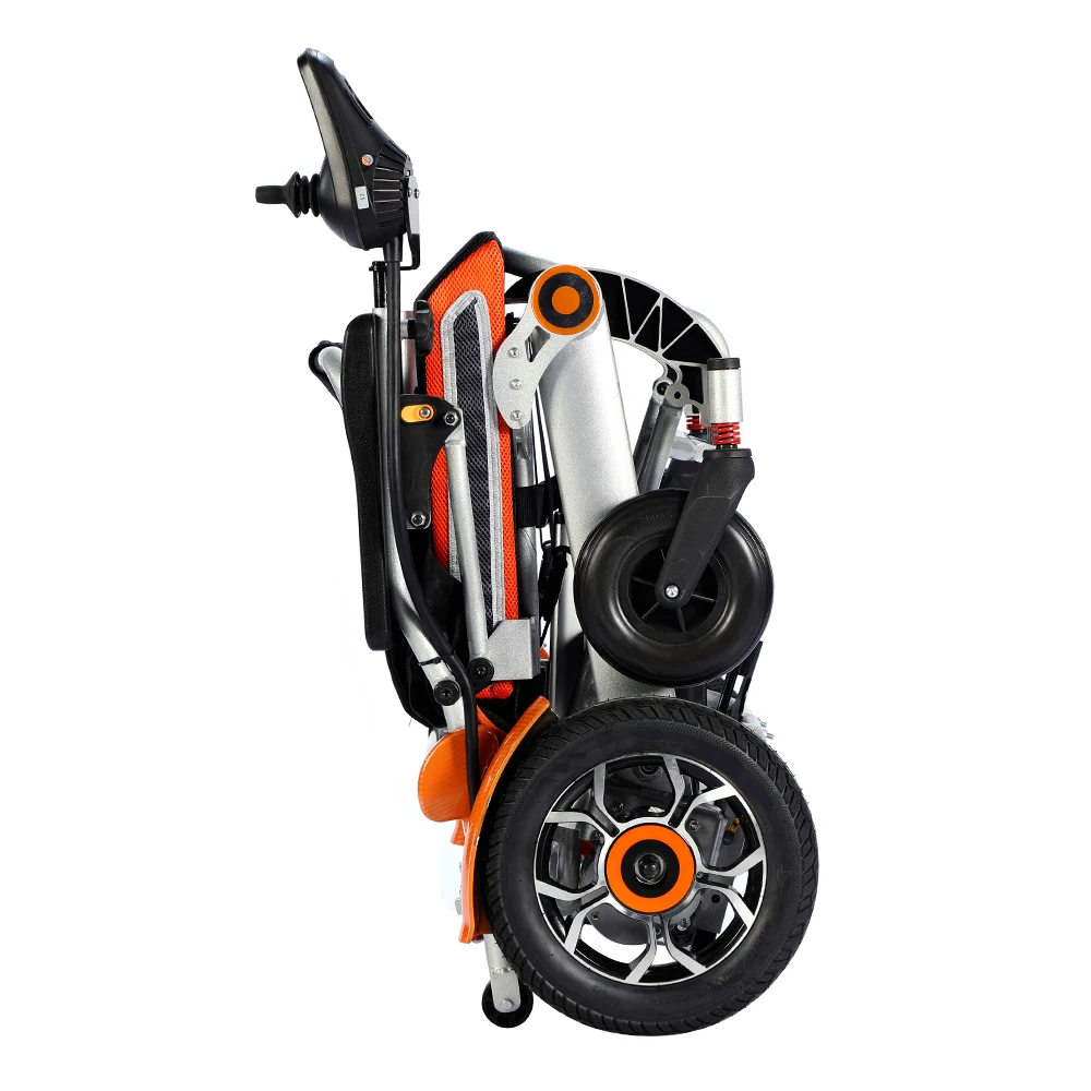 Homecare elderly people disable handicapped power one click folding reclining electric wheelchair