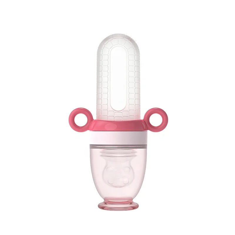 30ML silicone baby fruit pacifier silicone cereal bottle with cup cover   food grade material high quality baby feeder