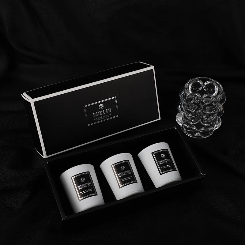 Glass Scented Candle Nordic Minimalist Home Aromatherapy Ins Wind Home To Help Sleep Indoor Fragrance Candle Custom Logo