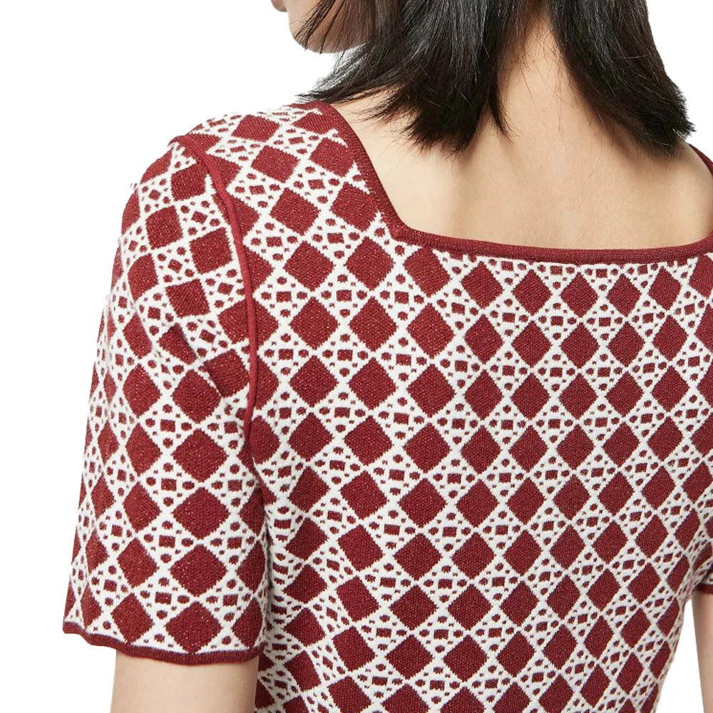 Spring square collar short sleeve a-line fashion womens casual dresses for dress manufacturer small order