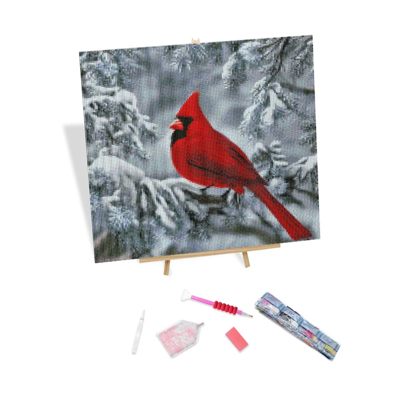 5d Diamond Painting Kits for Adults Winter Bird Modern Art Painting Diamonds on Canvas