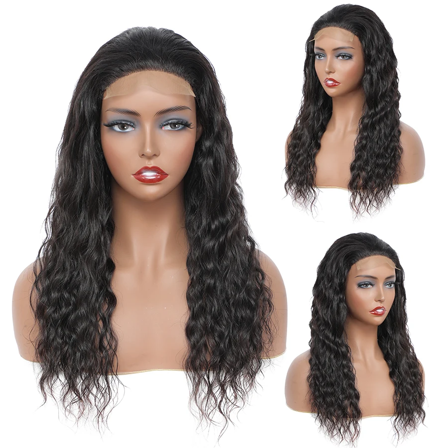 Wholesale 100% Brazilian Human Hair Hd Transparent Front Lace Wig,Curly Cuticle Aligned 4x4 Lace Front Wig,360 Lace Frontal Wig