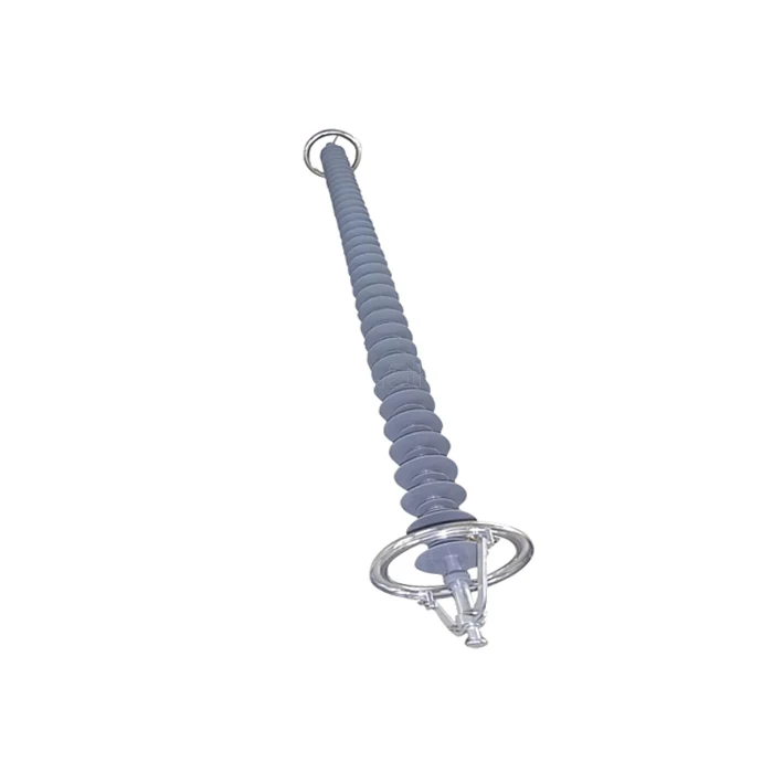 220kv 160kn composite  polymer  silicon rubber   suspension long rod insulator