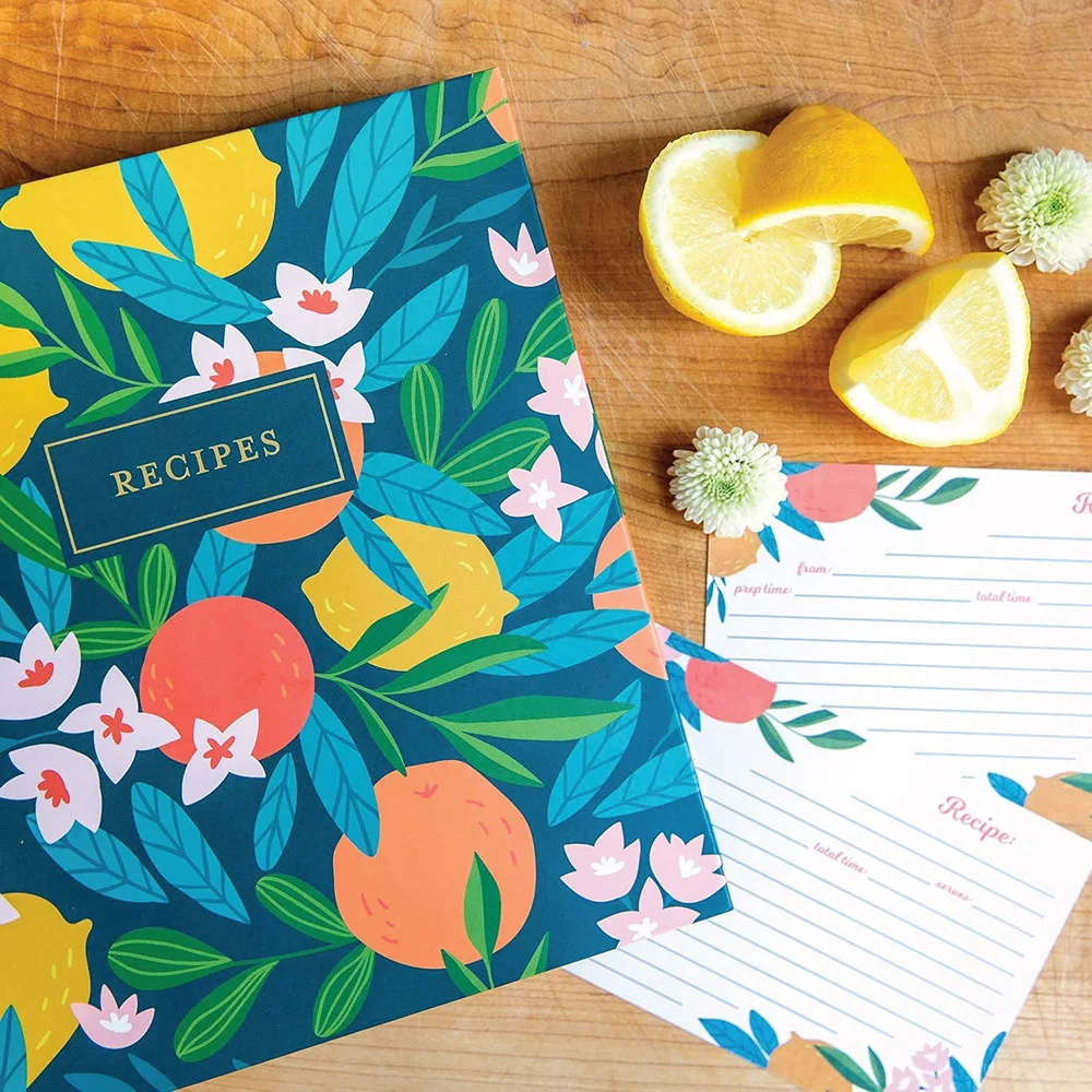 Custom 2025 Planner agenda refillable protecter sleeve notebook spiral recipe binder Journal notebook