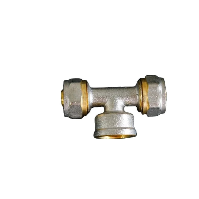 Factory supply  resistant Pex Brass Fitting pex pipe connection  PEX AL PIPE TEE FITTINGS