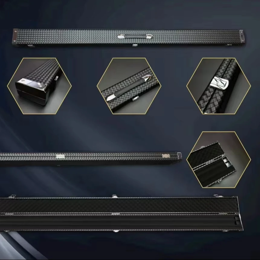 Customized Snooker & Billiard Cases Durable Pool Cue Box for Secure Storage and Transport 2 cue position