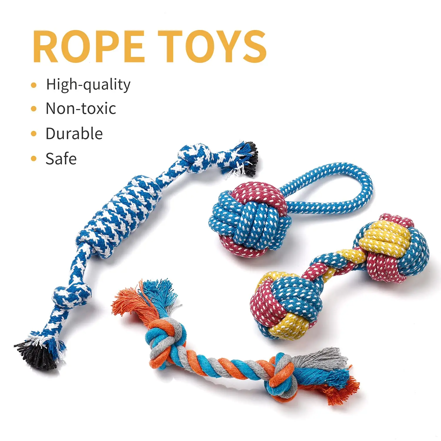 
2021 amazon wholesale chew durable donut cute small large rope new type soft interactive training cotton eco friendly dog toys 