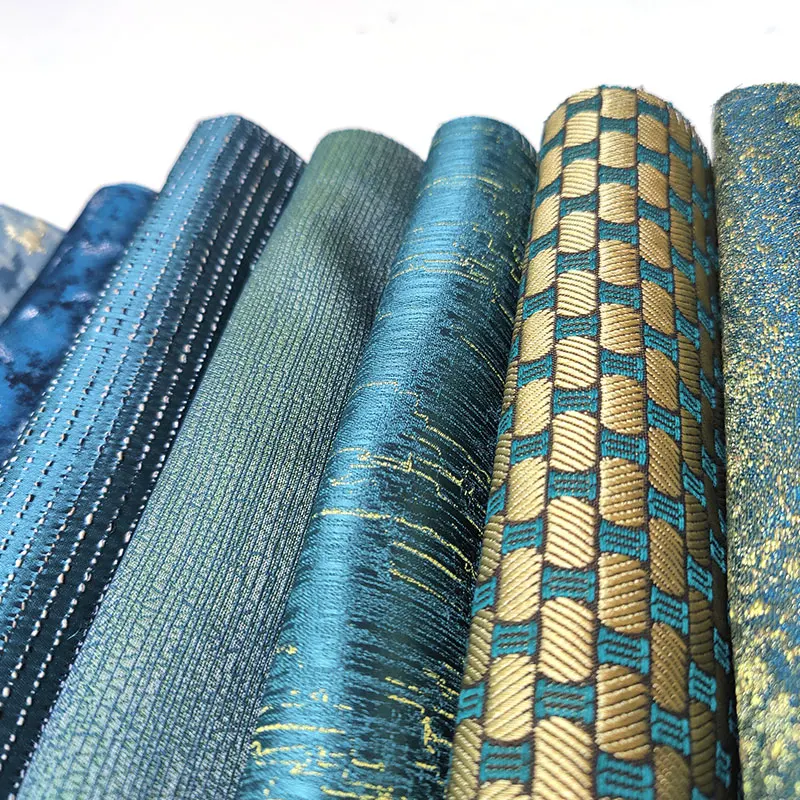 MYG8121 05 Upholstery Woven Jacquard Fabric For Curtain Various Styles Home Textile 100% Polyester Jacquard Curtain Fabric