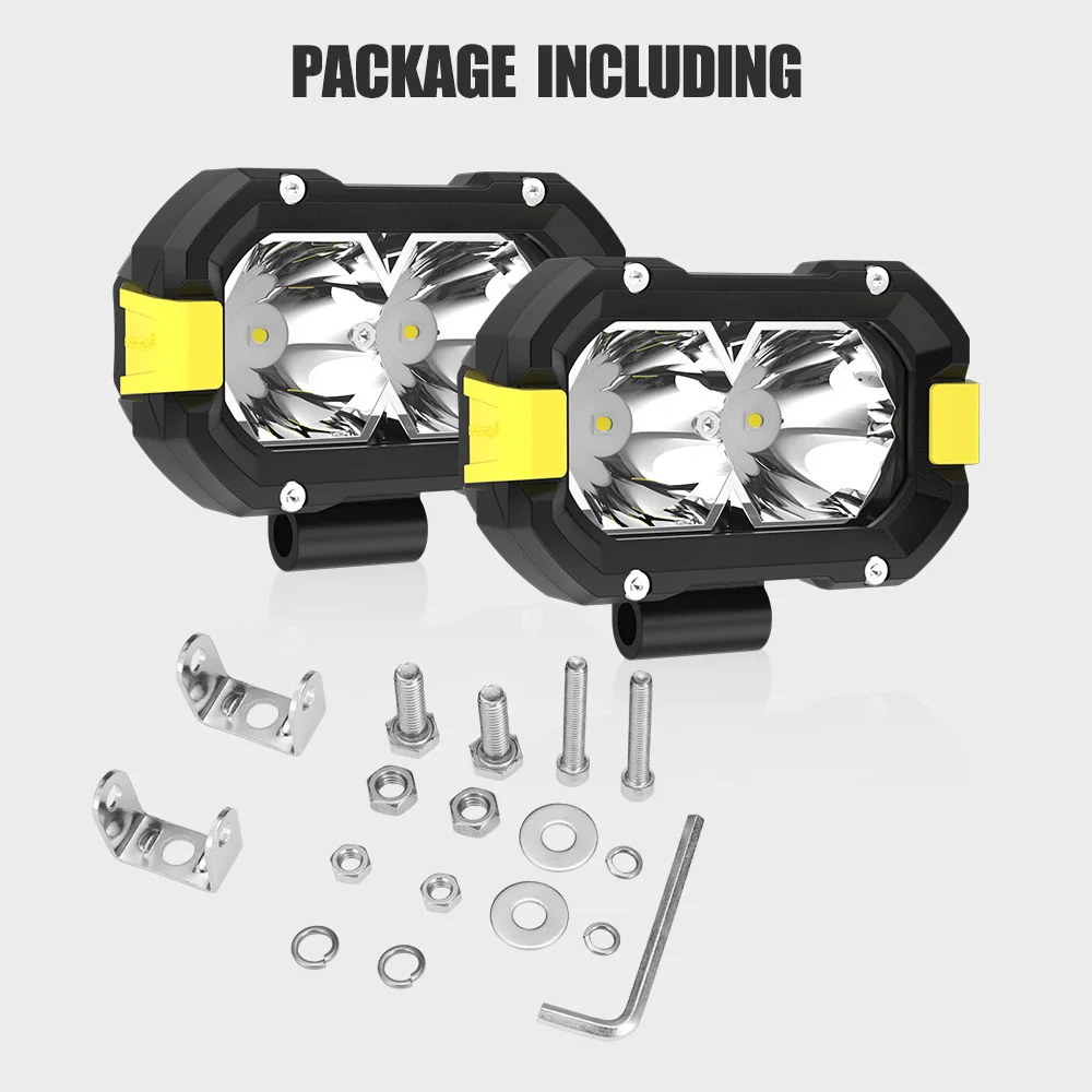 NEWWIND 4Inch Cube Pods Fog Driving Lamp LED Work Light Working Headlights With DRL For Offroad SUV 4x4 Car Truck Accessories