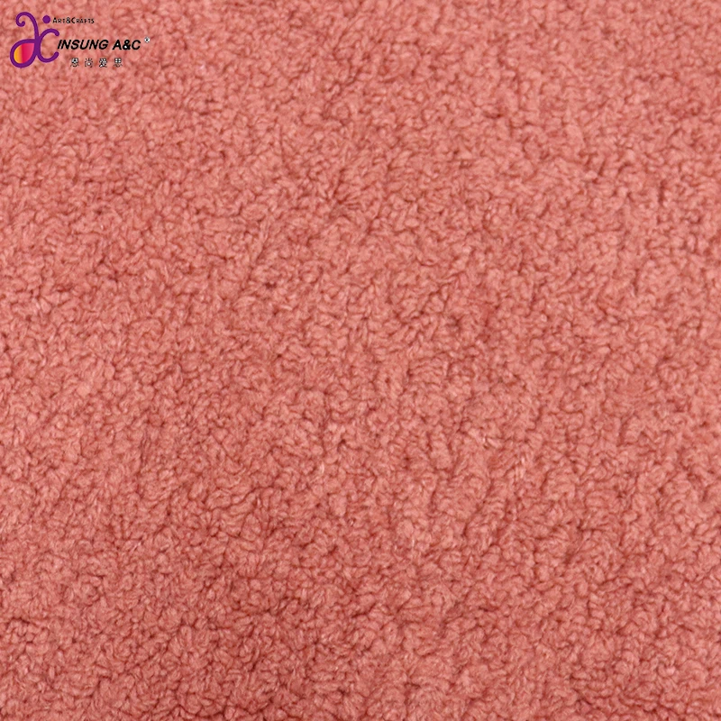 Оптовая продажа, вязаные флисовые ткани из полиэстера под заказ, плюшевая ткань из пшеничного бархата для одежды