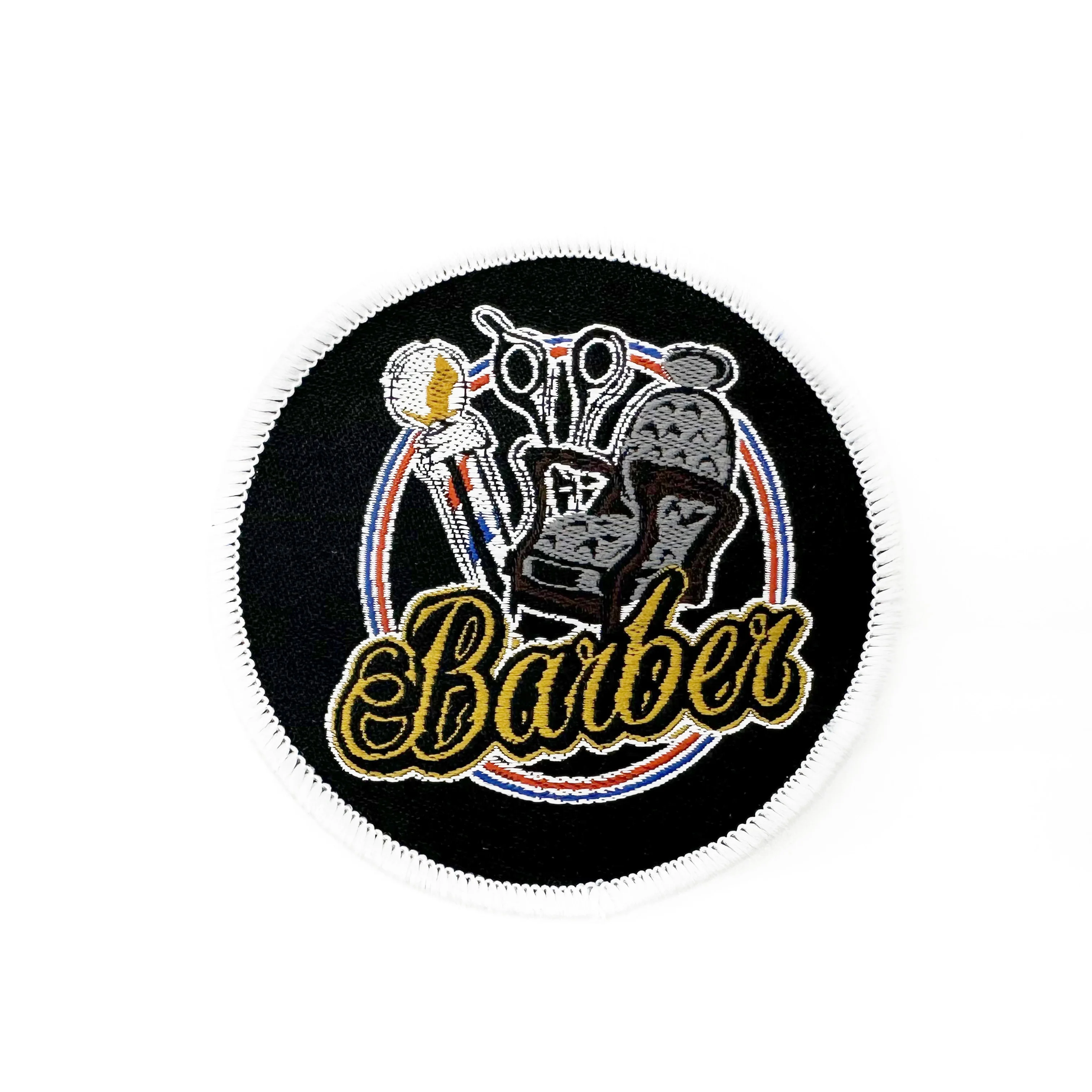 Custom Design Clothes Embroidery Iron on Fabric WOVEN  Embroidered Sports Jeans Patches Letters for Clothing