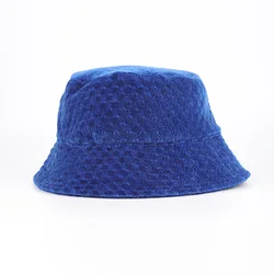 2023 new custom Tweed bucket hats solid color new era fitted hats woven winter warm and windproof men cap