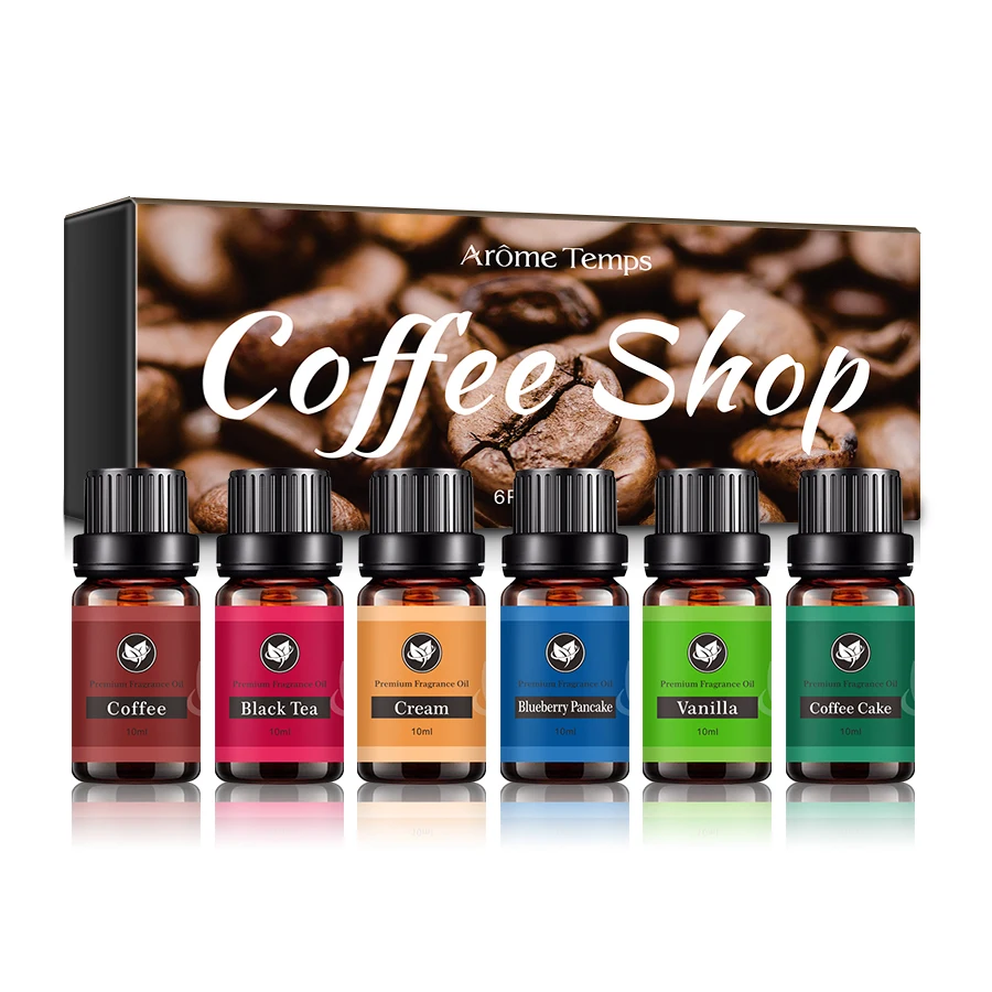 Оптовая продажа, черный чайный крем, Черничный блин, ванильный кофе, торт, эфирное масло 6 шт., водорастворимое эфирное масло для ароматерапии