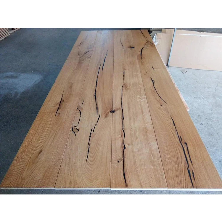 smoked oiled distressed oak engineered wood flooring rustic grade